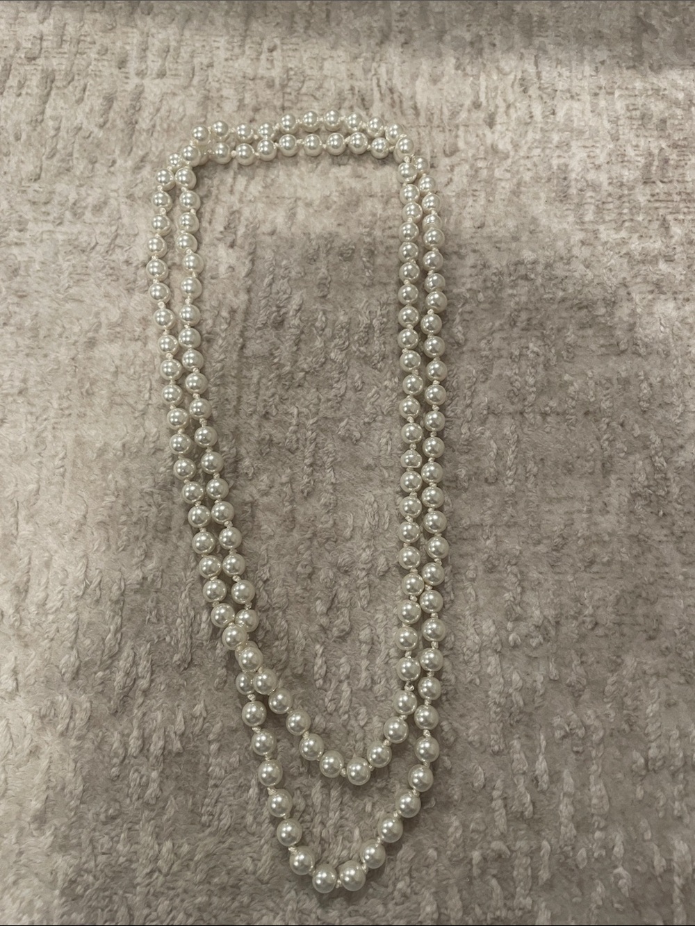 Double-Strand White Pearl Necklace — Timeless Elegance